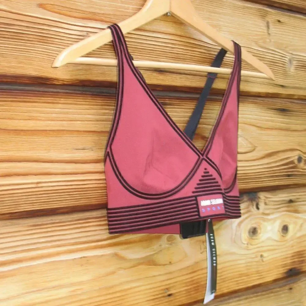 NWT Adam Selman Sport V Neck Bra Revolve